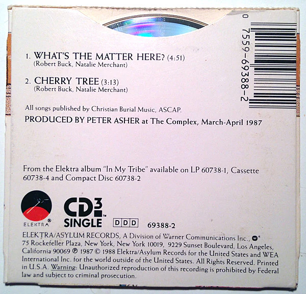 10,000 Maniacs - What's The Matter Here? (CD, Mini, Single, Car) (Near Mint (NM or M-)) - Image 2