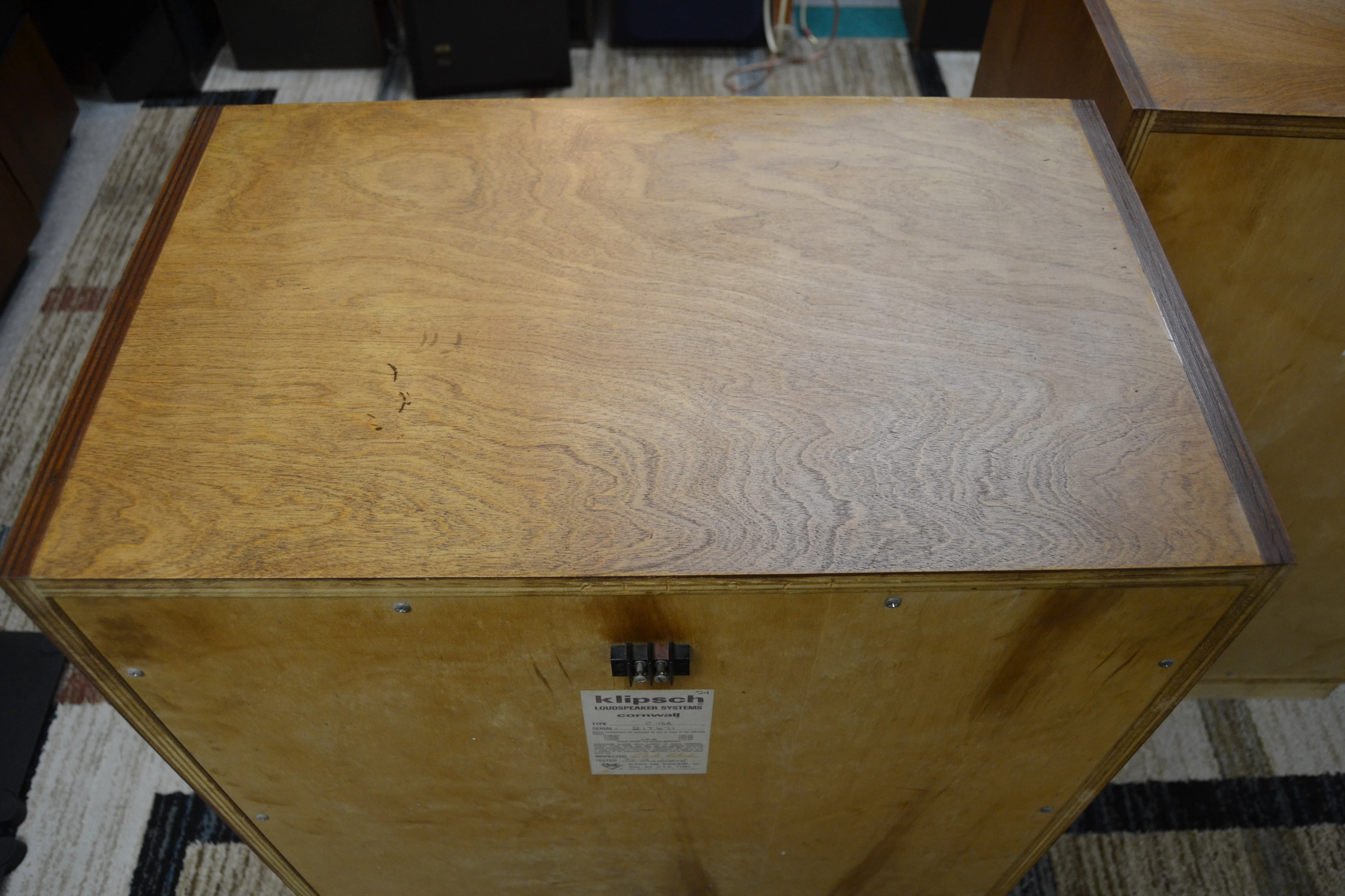 1979 Klipsch Cornwall Speakers * Oak - Image 10