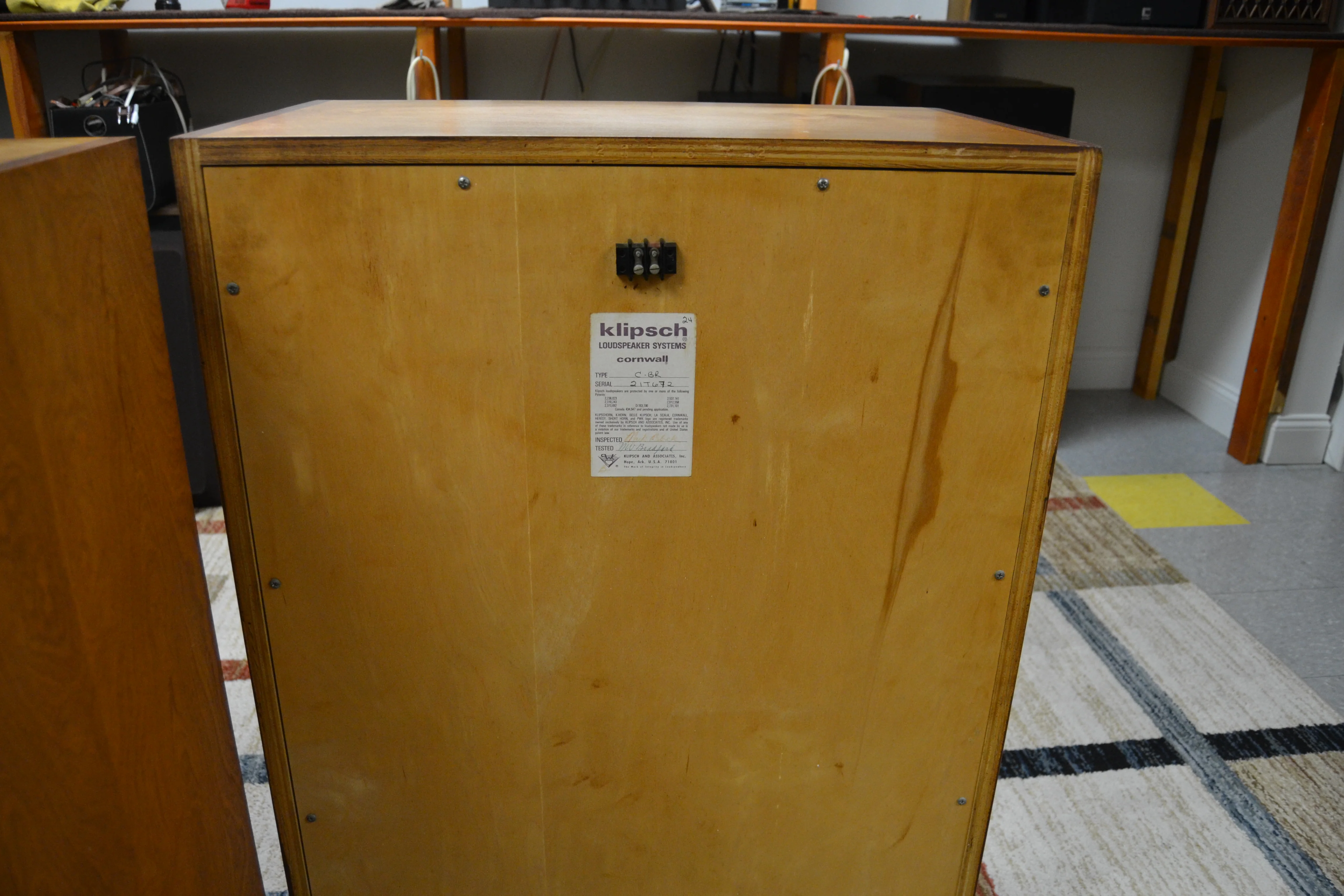 1979 Klipsch Cornwall Speakers * Oak - Image 4