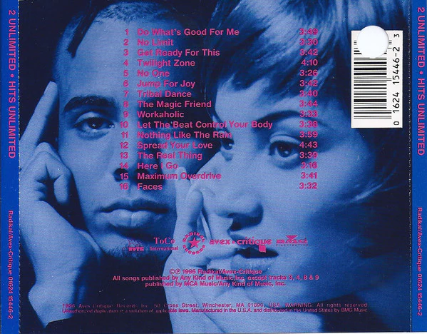 2 Unlimited - Hits Unlimited (CD, Comp, Promo) (Near Mint (NM or M-)) - Image 5