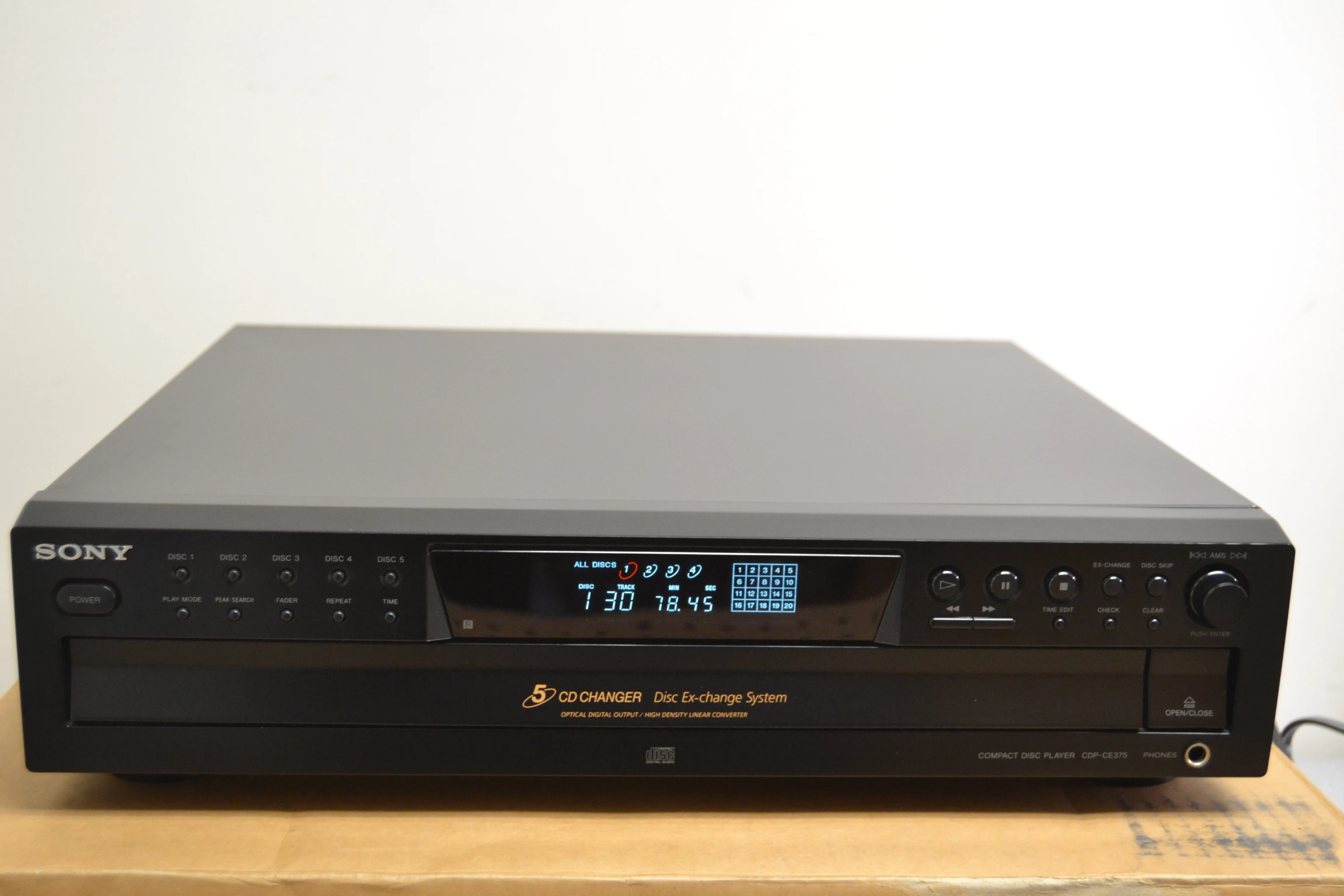 2009 Sony CDP-CE375 CD Carousel 5 Discs * Box * Remote - Image 11