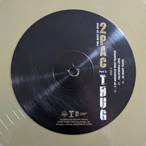 2Pac - The Best Of 2Pac - Part 1: Thug (2xLP, Comp, Ltd, RE, Gol) (Near Mint (NM or M-)) - Image 5