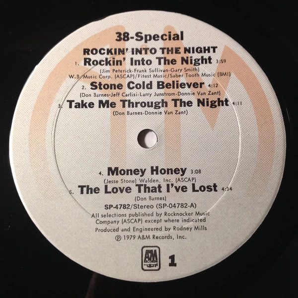 38 Special - Rockin' Into The Night (LP, Album, Pit) (Near Mint (NM or M-)) - Image 3