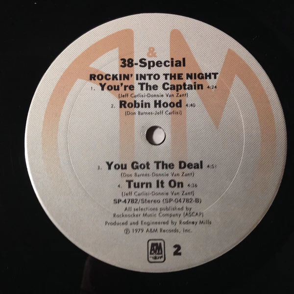 38 Special - Rockin' Into The Night (LP, Album, Pit) (Near Mint (NM or M-)) - Image 4