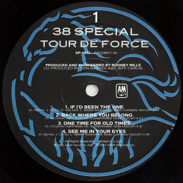 38 Special - Tour De Force (LP, Album) (Near Mint (NM or M-)) - Image 3
