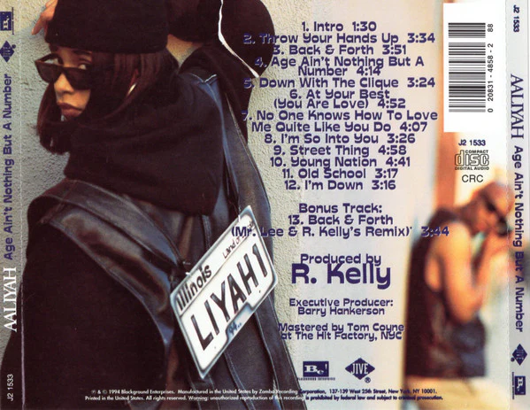 Aaliyah - Age Ain't Nothing But A Number (CD, Album, Club, CRC) (Very Good Plus (VG+)) - Image 4