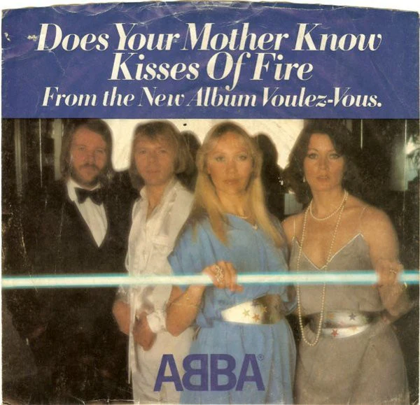 ABBA - Does Your Mother Know / Kisses Of Fire (7", Single, Spe) (Very Good Plus (VG+))