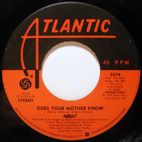 ABBA - Does Your Mother Know / Kisses Of Fire (7", Single, Spe) (Very Good Plus (VG+)) - Image 3