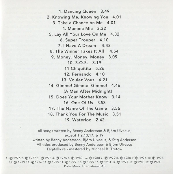 ABBA - Gold - Greatest Hits (CD, Comp, Club, RM) (Very Good Plus (VG+)) - Image 5