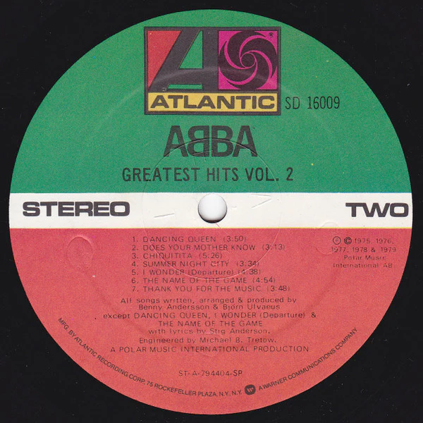 ABBA - Greatest Hits Vol. 2 (LP, Comp, Gat) (Very Good (VG)) - Image 5