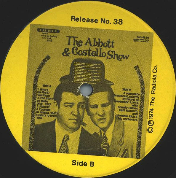 Abbott & Costello - Who's On First? (LP, Comp, Yel) (Very Good Plus (VG+)) - Image 4