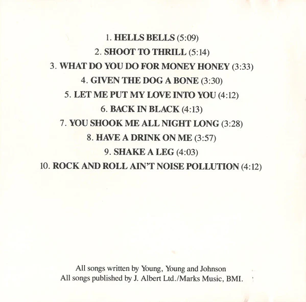 AC/DC - Back In Black (CD, Album, Club, RE) (Very Good Plus (VG+)) - Image 5