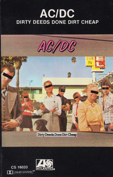AC/DC - Dirty Deeds Done Dirt Cheap (Cass, Album, RE, SR) (Near Mint (NM or M-)) - Image 2