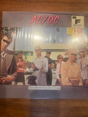 AC/DC - Dirty Deeds Done Dirt Cheap (LP, Album) (Good Plus (G+))