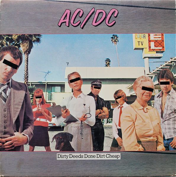 AC/DC - Dirty Deeds Done Dirt Cheap (LP, Album, RE, Spe) (Good Plus (G+))