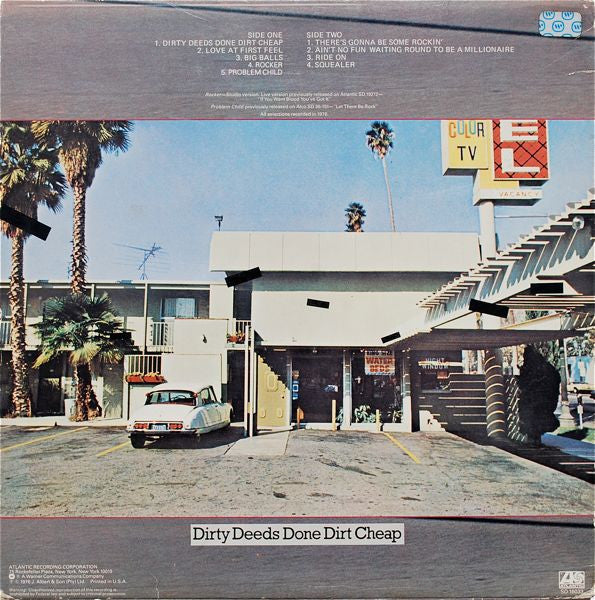 AC/DC - Dirty Deeds Done Dirt Cheap (LP, Album, RE, Spe) (Good Plus (G+)) - Image 2
