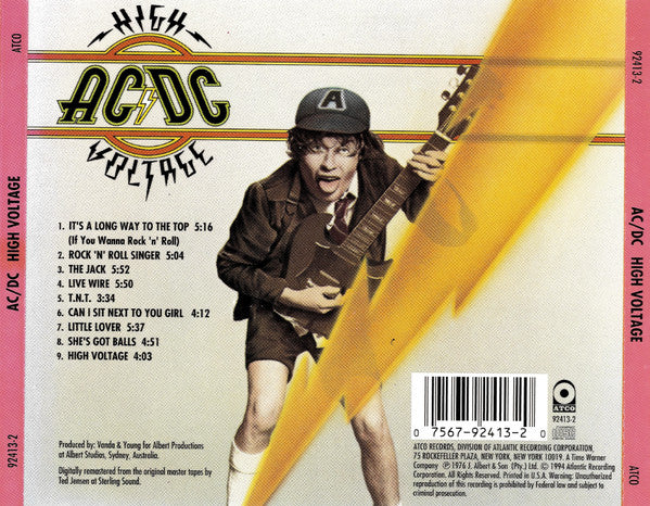 AC/DC - High Voltage (CD, Album, RE, RM) (Near Mint (NM or M-)) - Image 2