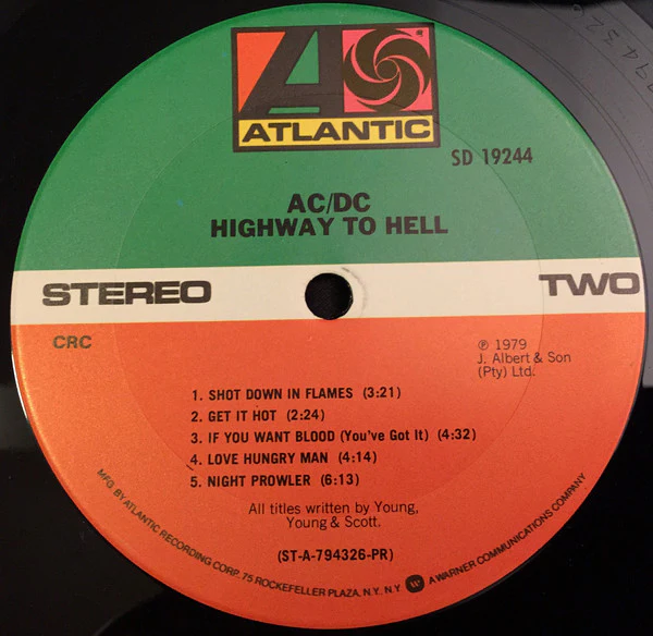 AC/DC - Highway To Hell (LP, Album, Club) (Very Good Plus (VG+)) - Image 3