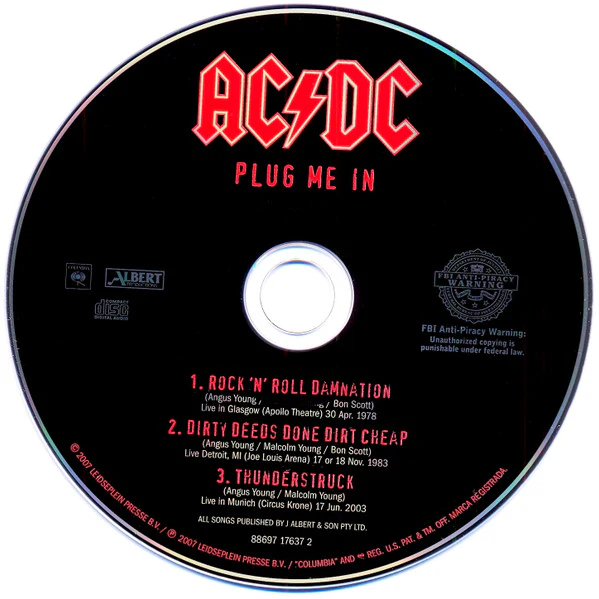 AC/DC - Plug Me In (Bonus CD) (CD, Single) (Near Mint (NM or M-)) - Image 3