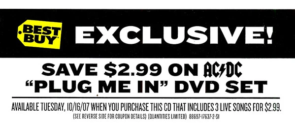 AC/DC - Plug Me In (Bonus CD) (CD, Single) (Near Mint (NM or M-)) - Image 5