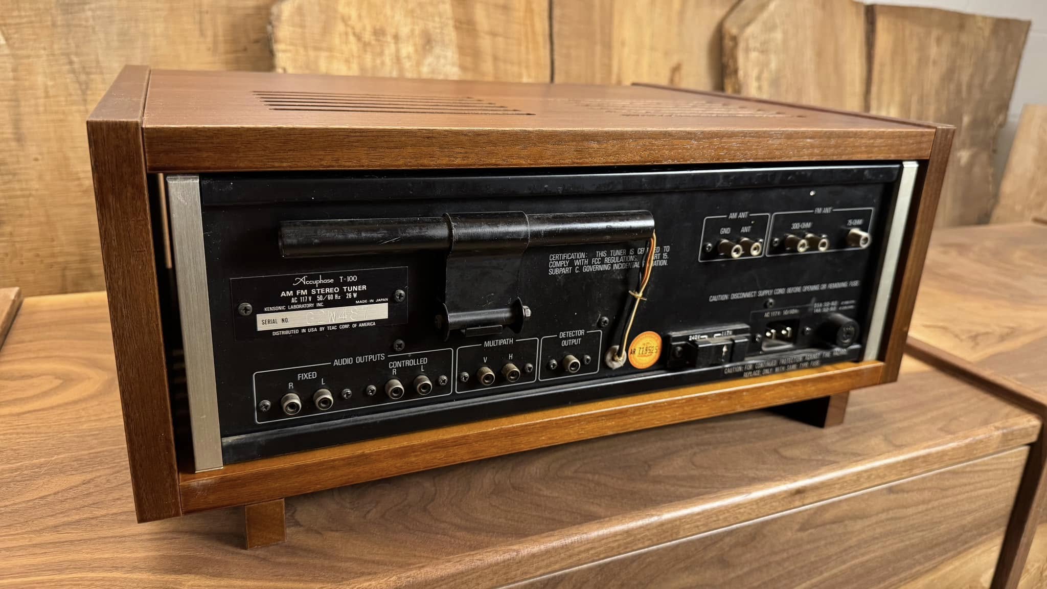 Accuphase Hardwood Case Replica - Fits: E202 - C200 - P300 - T100 - Image 5