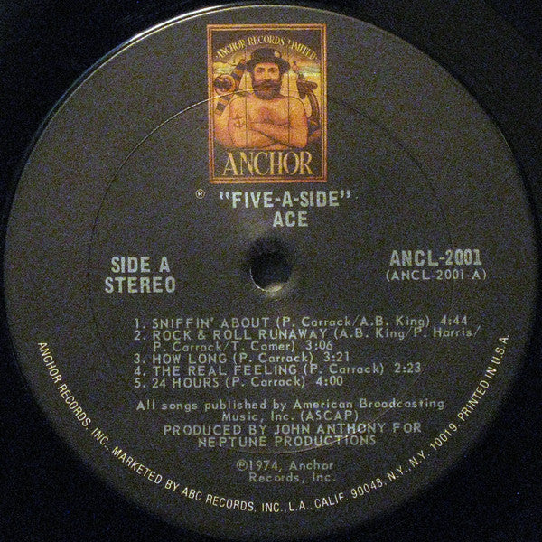 Ace - Five-A-Side (LP, Album, Pit) (Very Good Plus (VG+)) - Image 3