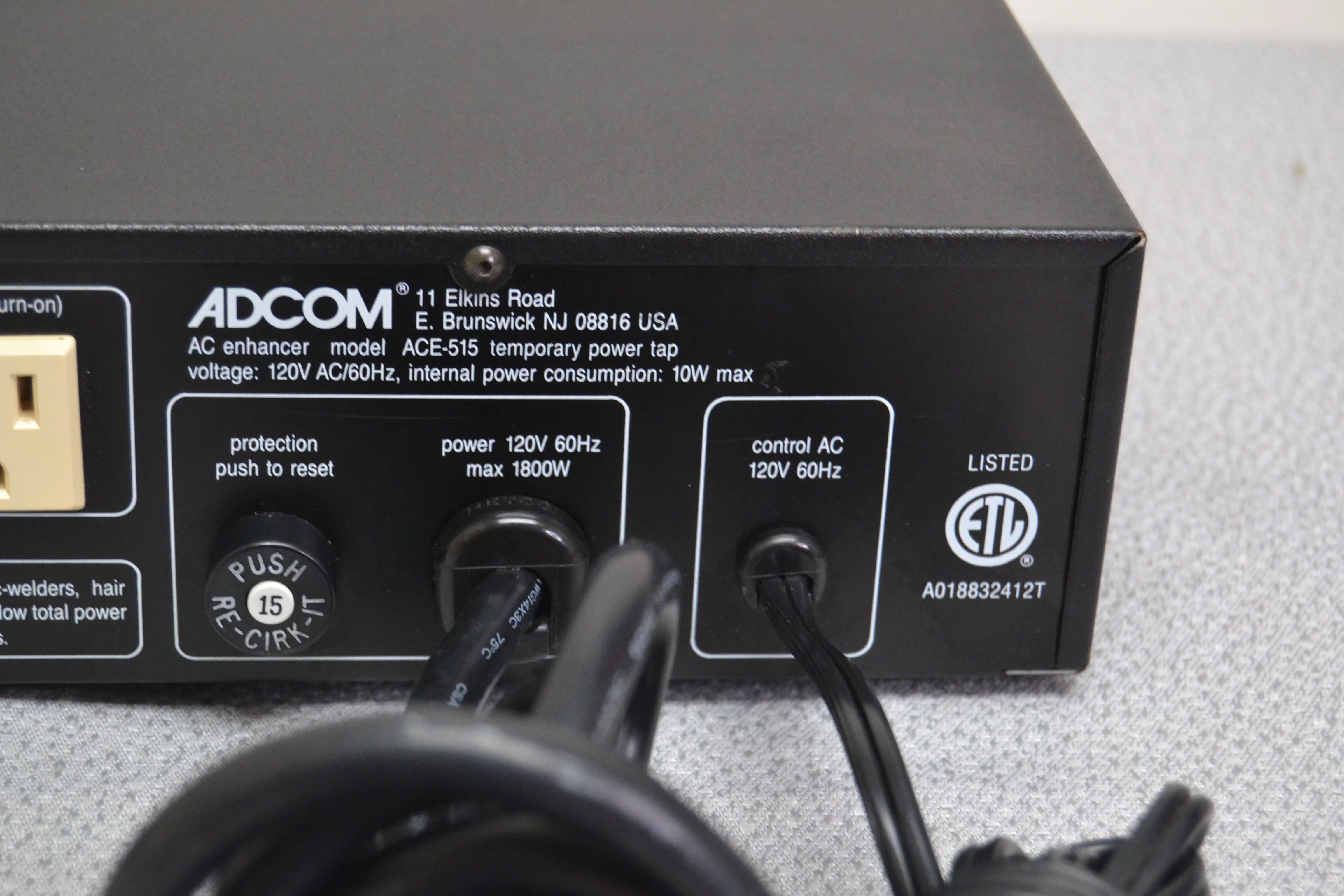 Adcom ACE-515 AC Enhancer (1989) - Image 13