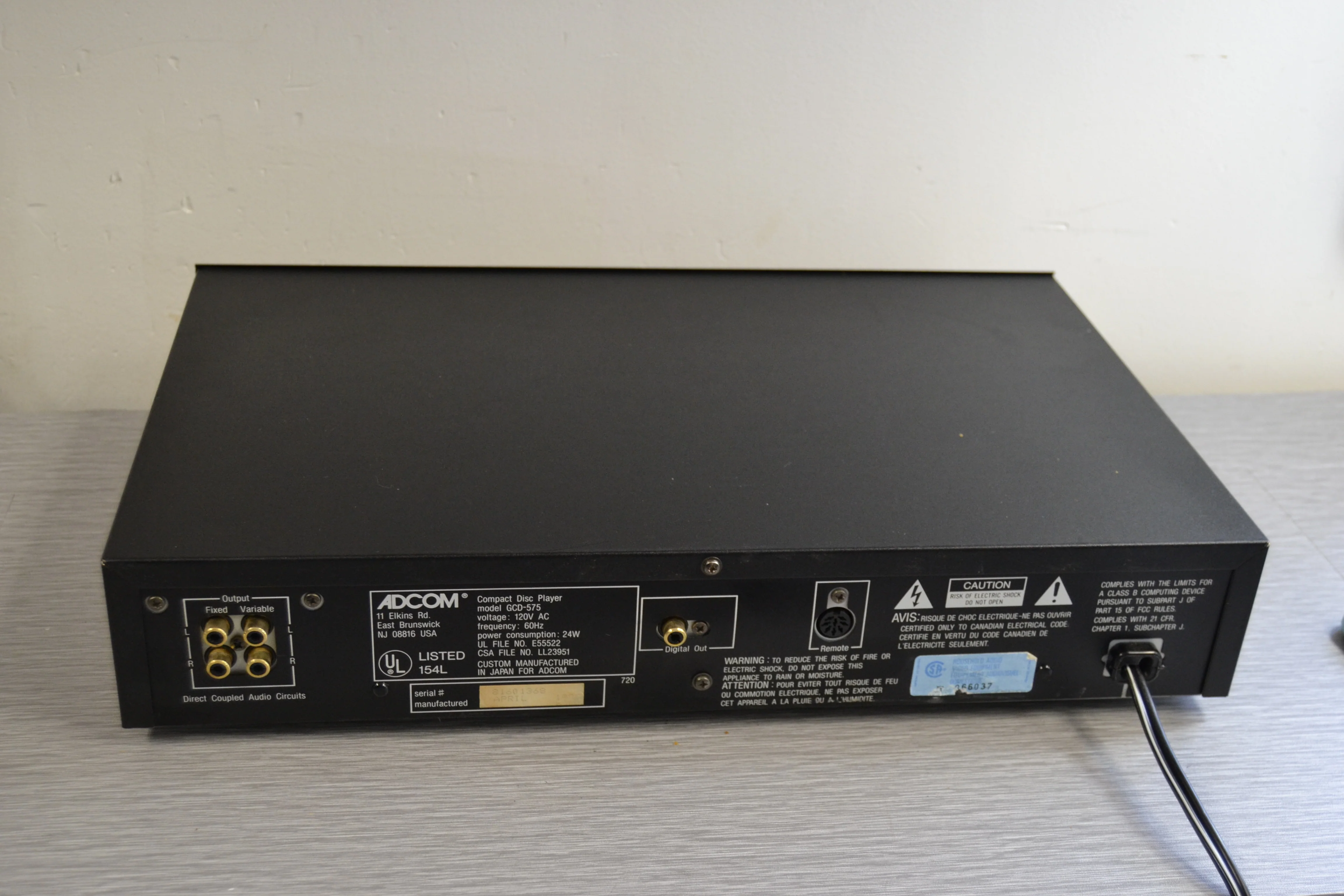 Adcom GCD-575 Single CD Player * Recapped and Performed Audio Fix - Image 7