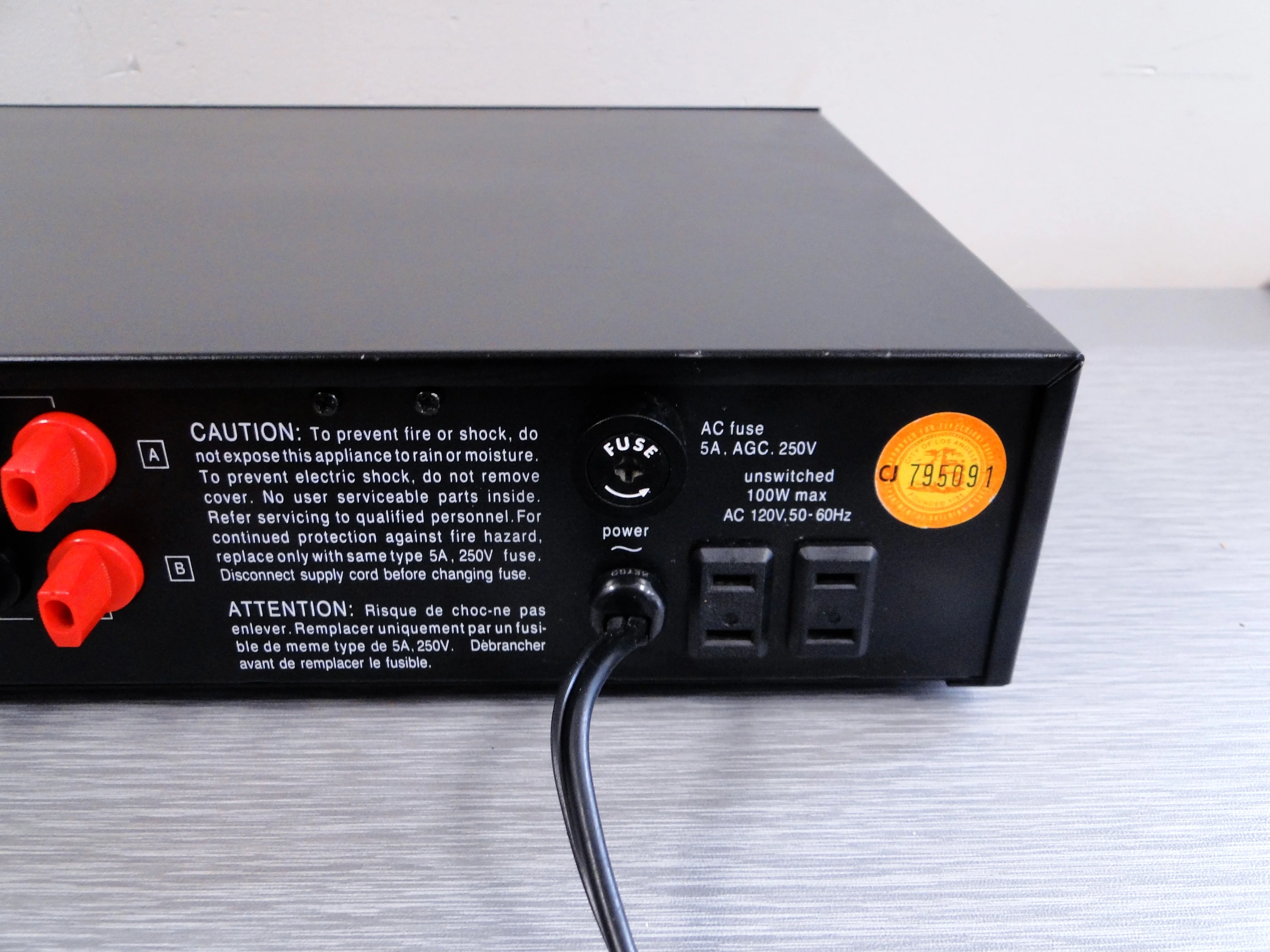 Adcom GFA-535 Stereo Power Amplifier - Image 10