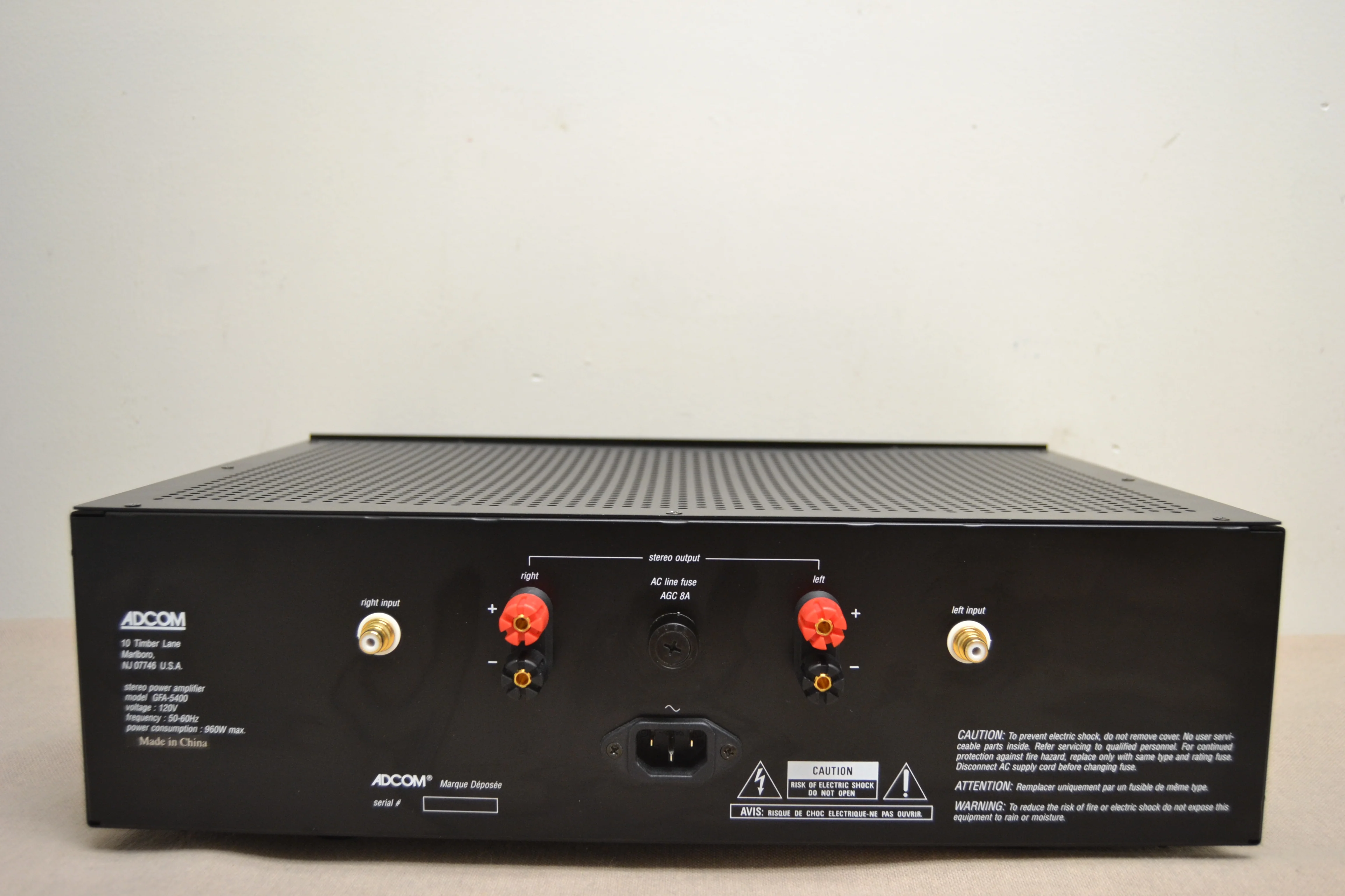 Adcom GFA-5400 Stereo Power Amplifier * 125W RMS - Image 7