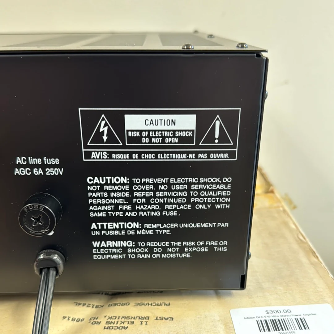 Adcom GFA-545 MKII Stereo Power Amplifier - Image 13