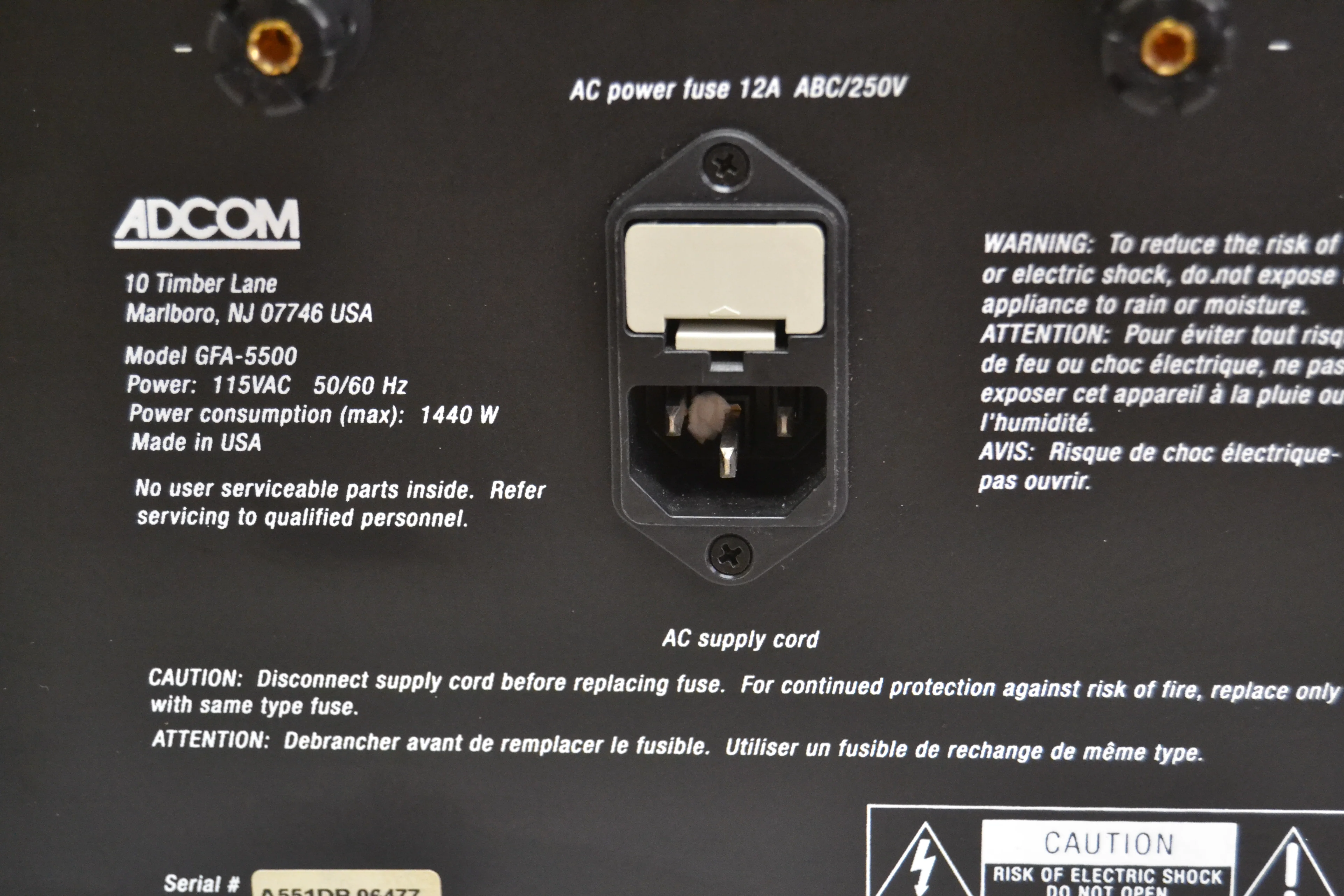 Adcom GFA-5500 Power Amplifier * 200W RMS * 1995 - Image 13