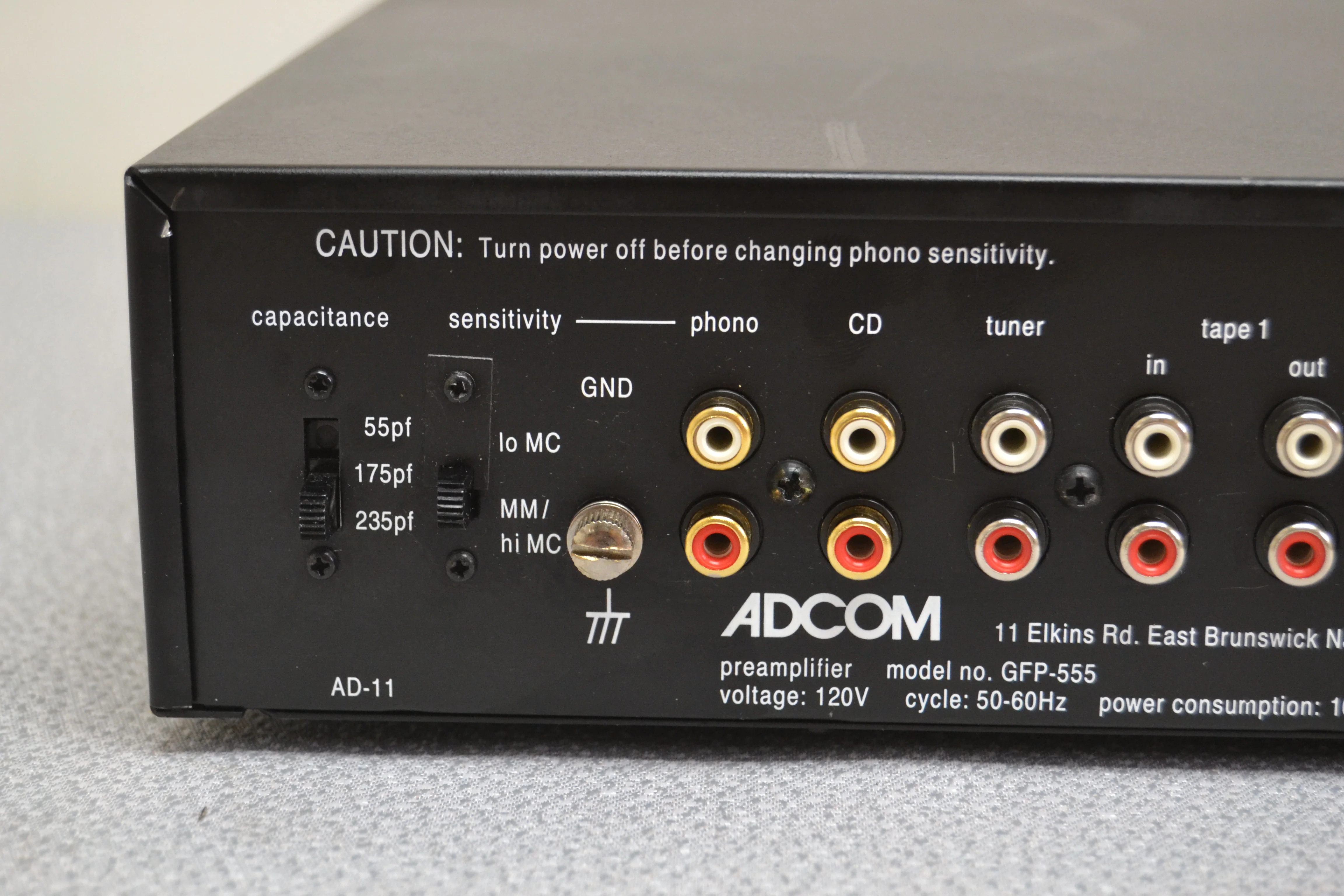 Adcom GFP-555  Stereo Pre-Amplifier (1986-90) - Image 10