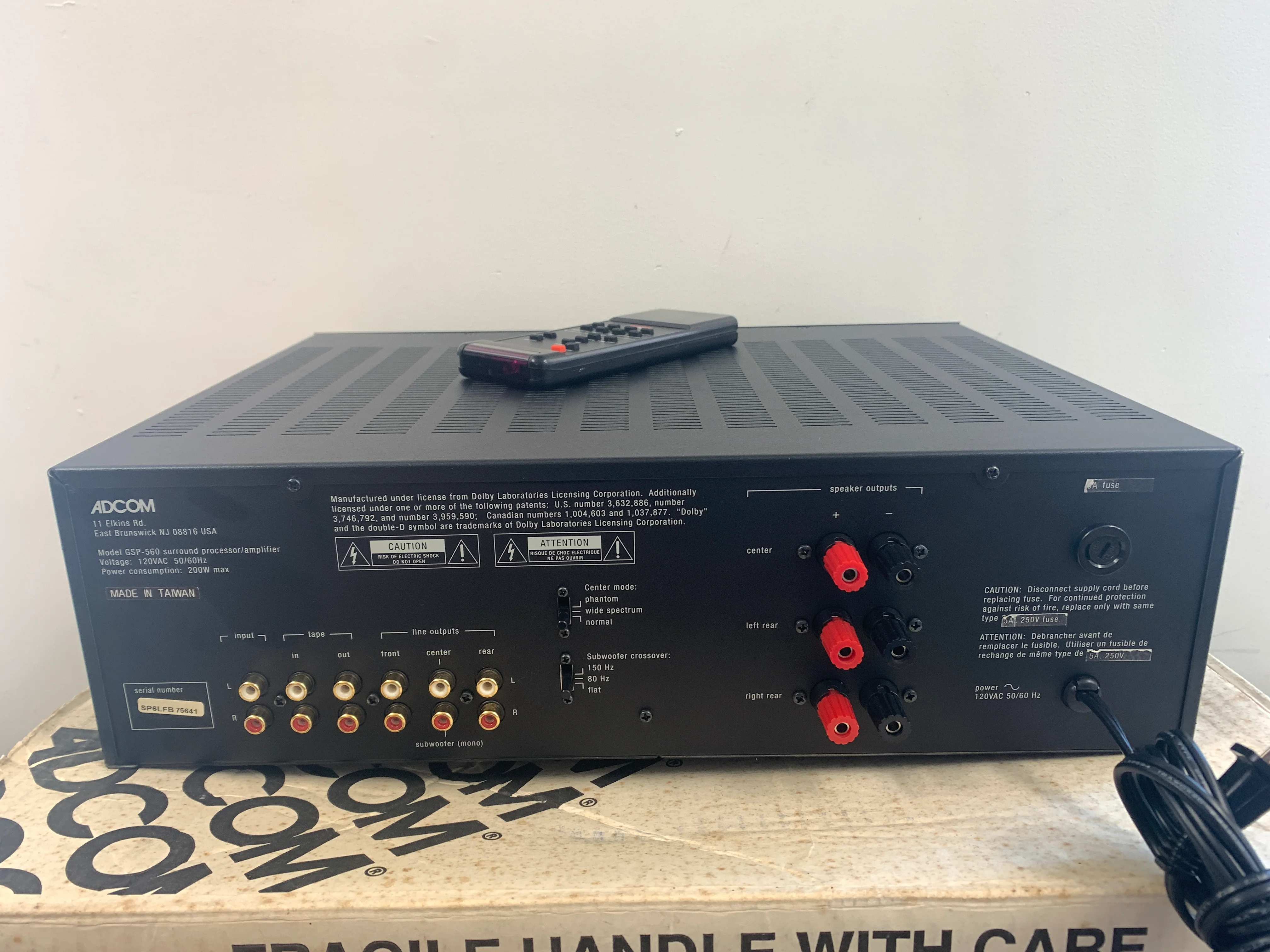 Adcom GSP-560 Sourround Processor * Box * Remote - Image 14