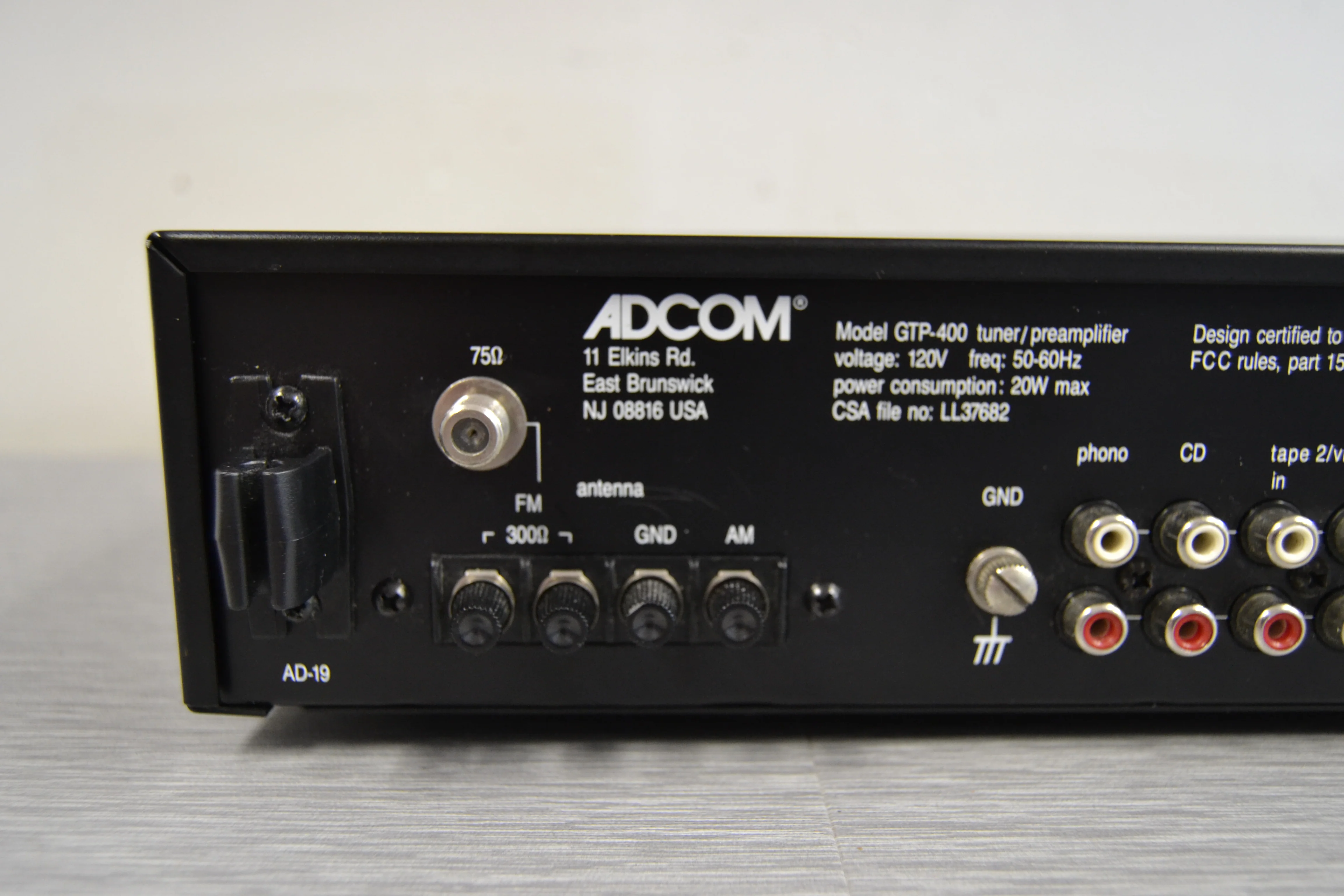Adcom GTP-400 Preamplifier / Tuner * TUNER is not Working * - Image 10