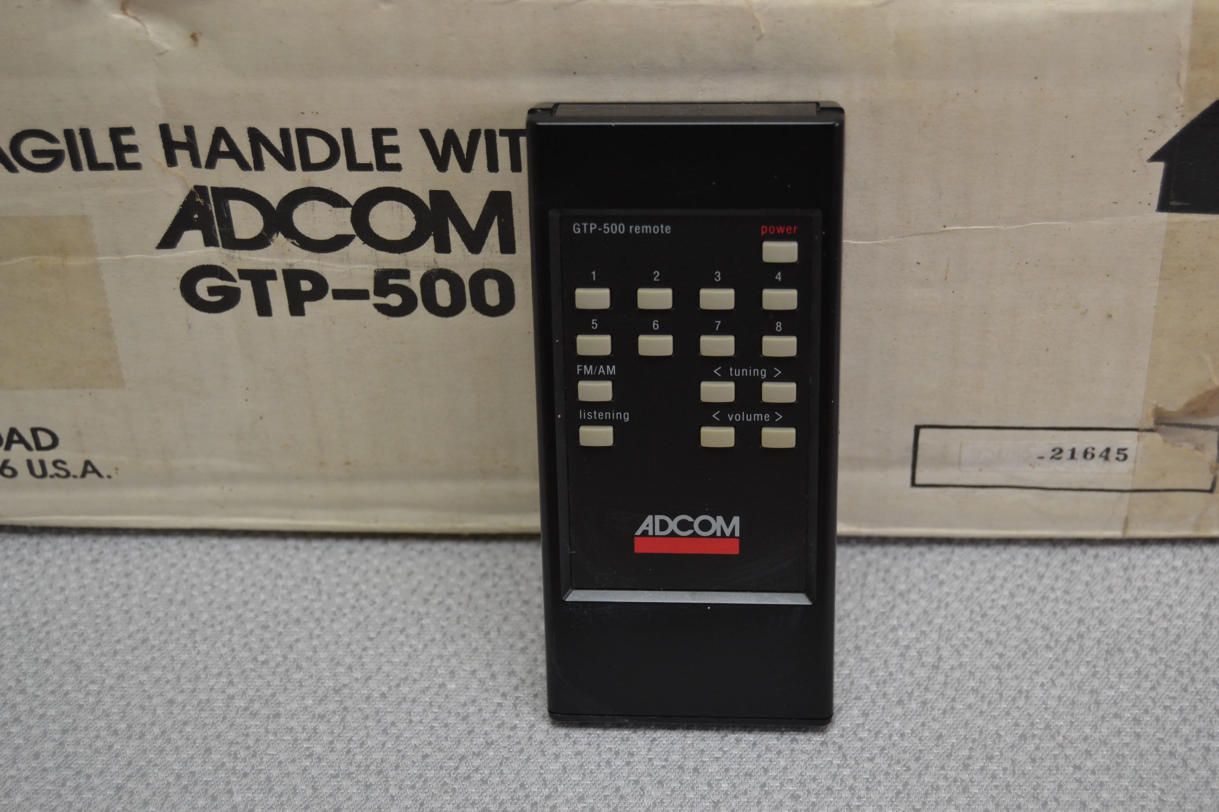 Adcom GTP-500  Tuner / Pre-Amplifier * Remote * Original Box * AM Antenna - Image 7