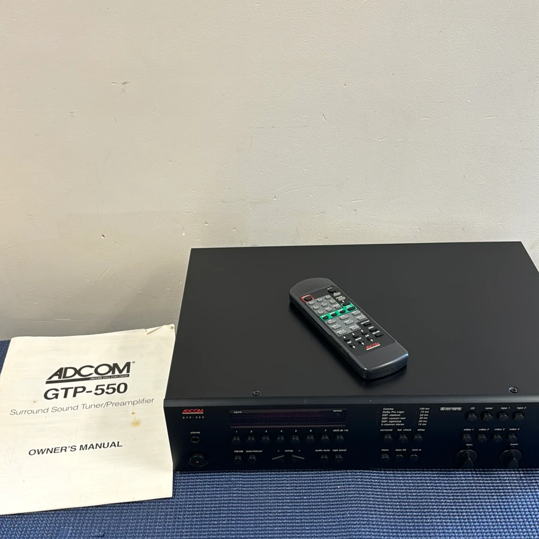 Adcom GTP-550 Stereo Preamplifier / Tuner * Remote