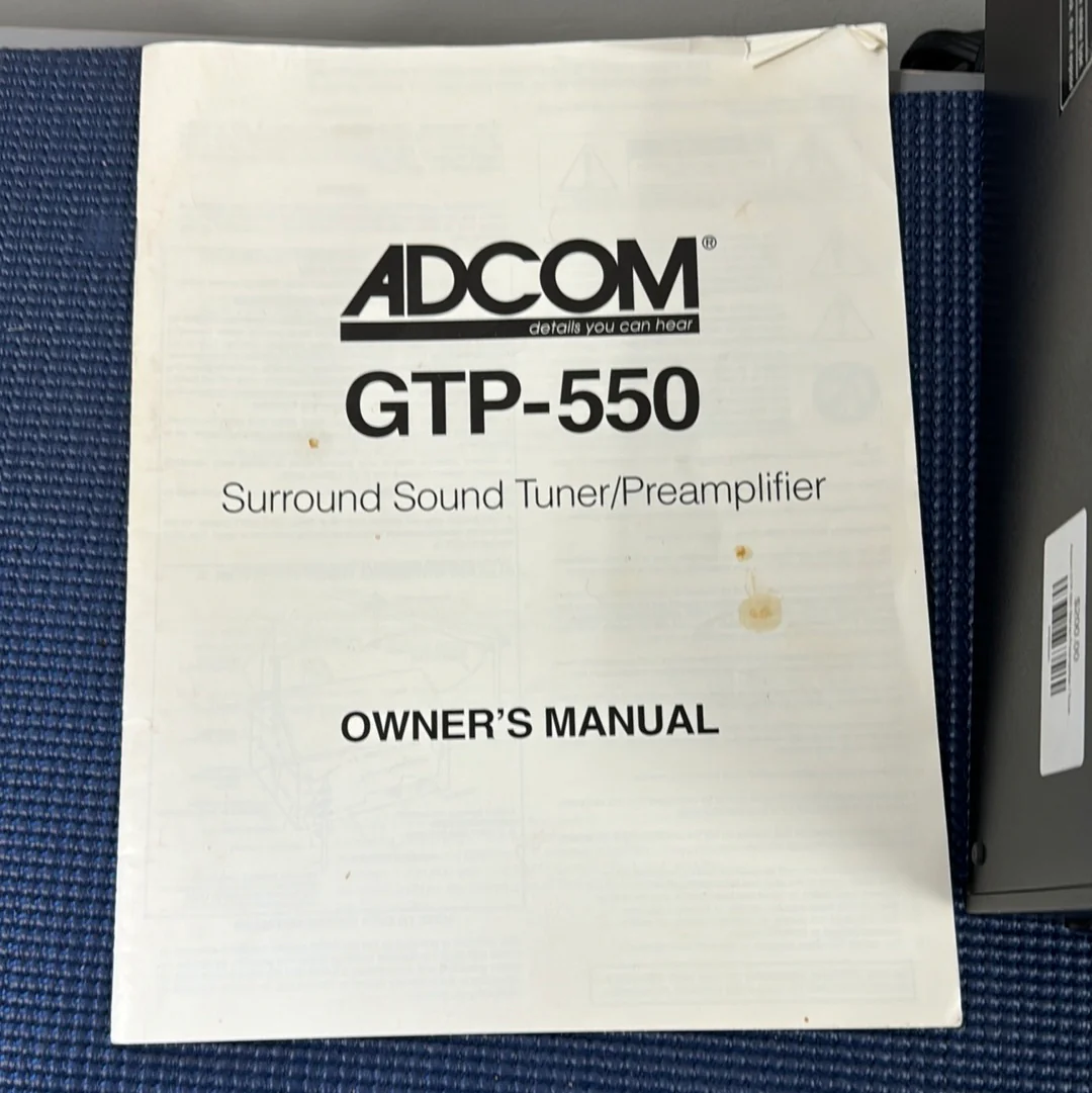 Adcom GTP-550 Stereo Preamplifier / Tuner * Remote - Image 14