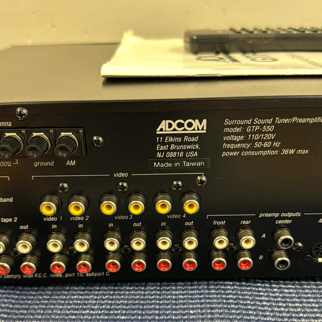 Adcom GTP-550 Stereo Preamplifier / Tuner * Remote - Image 17