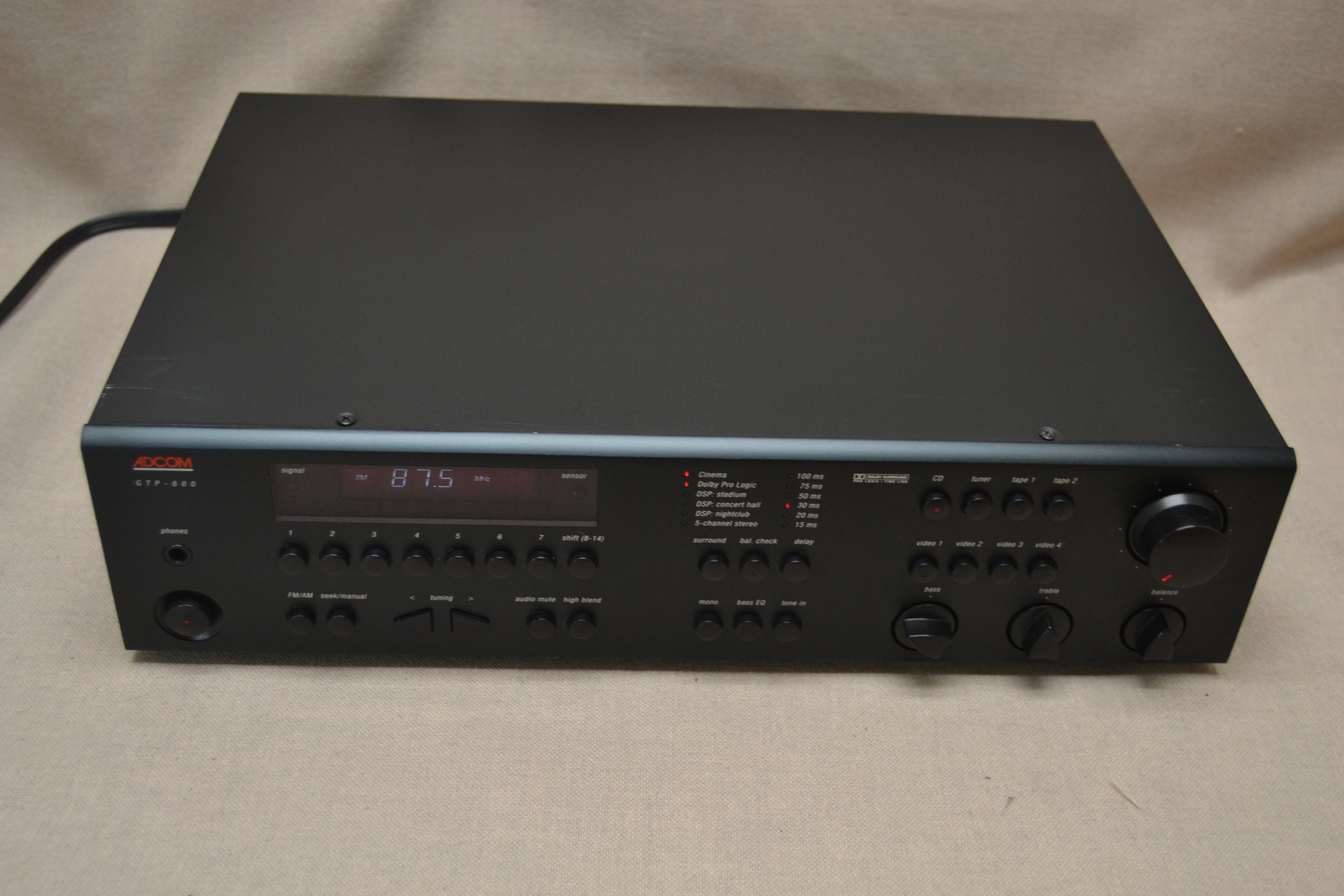 Adcom GTP-600 Surround Sound Tuner Preamplifier (1995) * Remote - Image 6