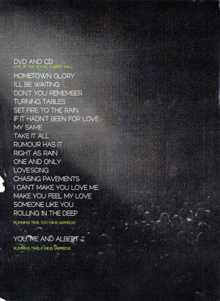 Adele  - Live At The Royal Albert Hall (CD, Album + DVD, NTSC, Reg) (Very Good Plus (VG+)) - Image 5