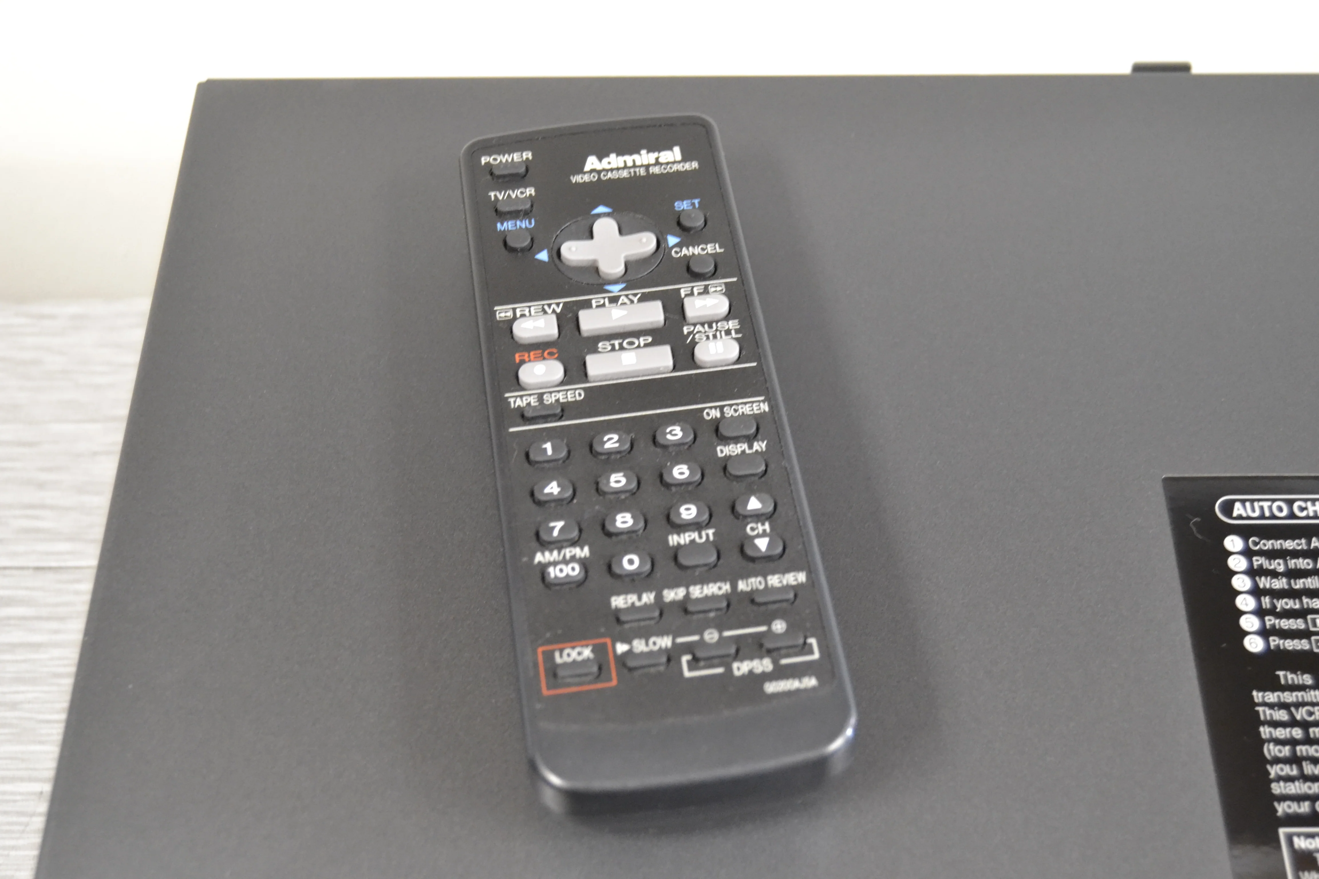 Admiral JSJ20451 Video Cassette Recorder VHS with Remote - Image 12