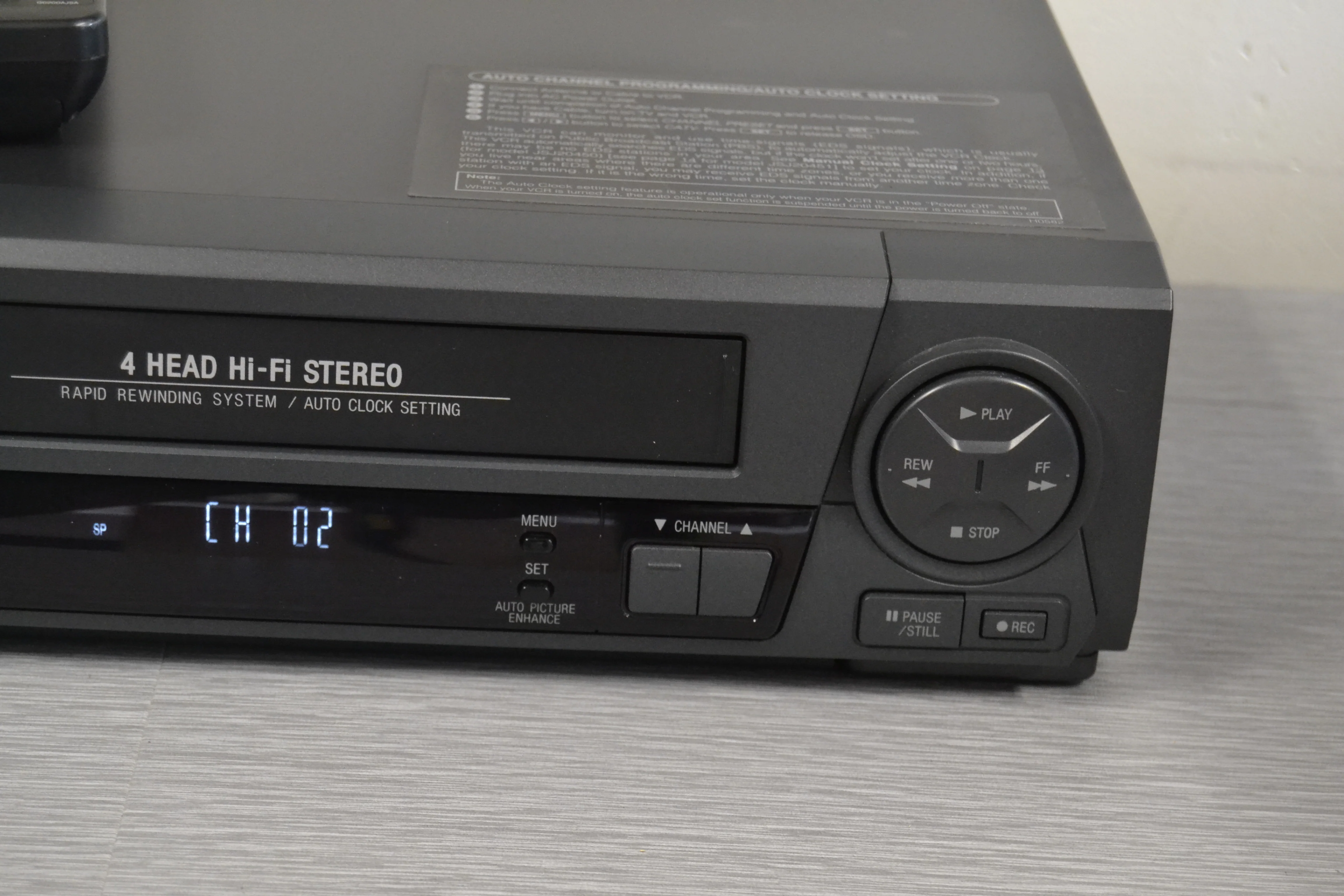 Admiral JSJ20451 Video Cassette Recorder VHS with Remote - Image 4