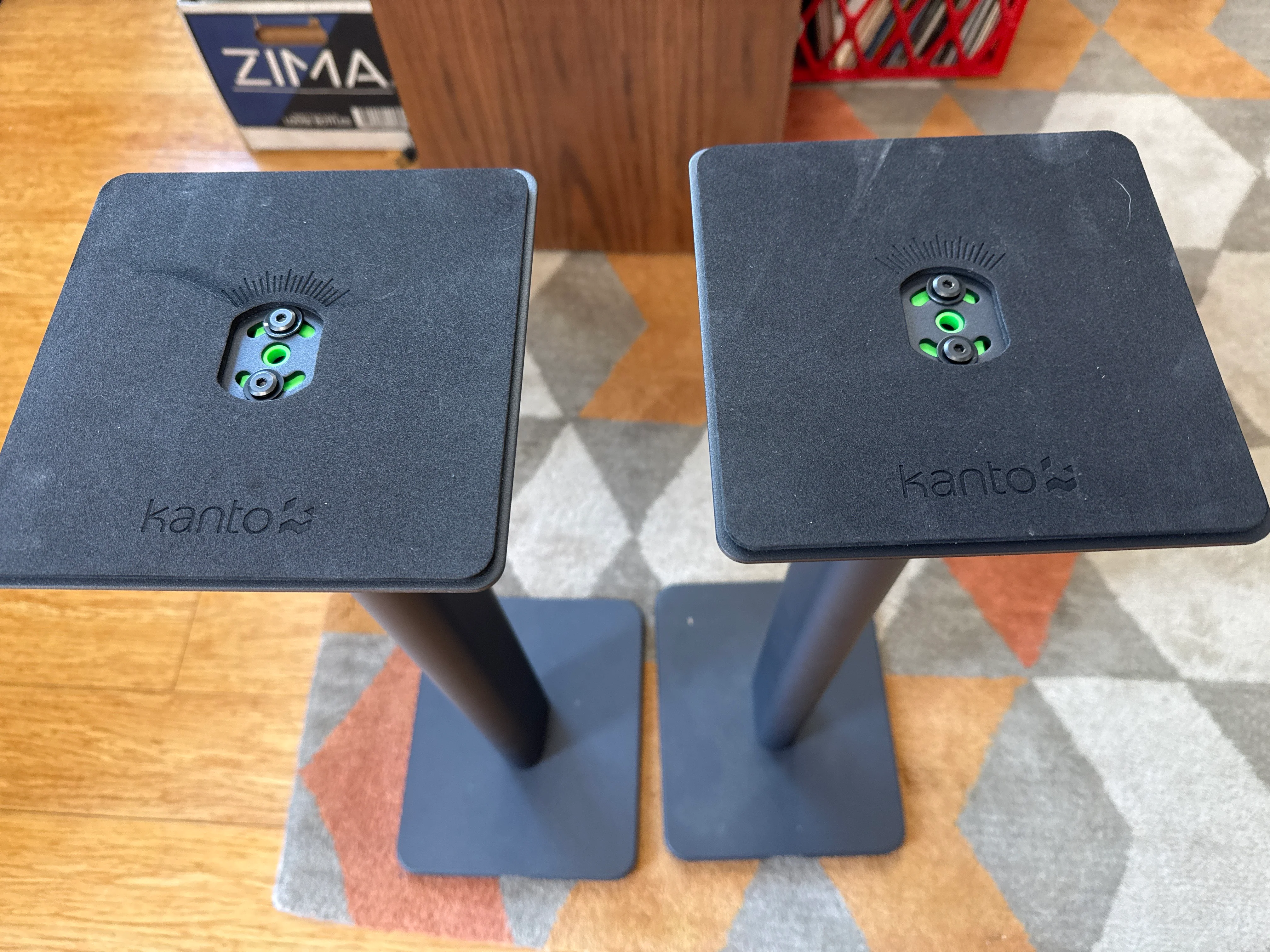 Aerial Acoustics 5T High Gloss Ebony Speakers with Kanto Metal Stands - Image 7