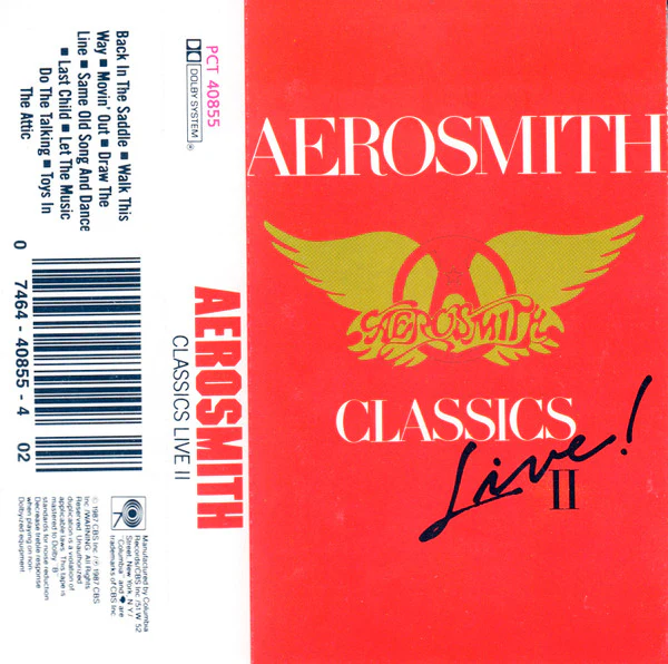Aerosmith - Classics Live II (Cass, Album) (Very Good Plus (VG+))