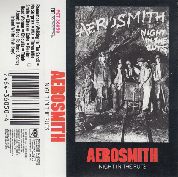 Aerosmith - Night In The Ruts (Cass, Album) (Very Good Plus (VG+))