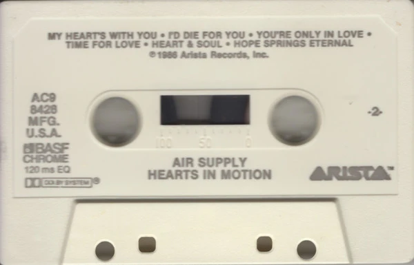 Air Supply - Hearts In Motion (Cass, Album, Dol) (Very Good Plus (VG+)) - Image 5