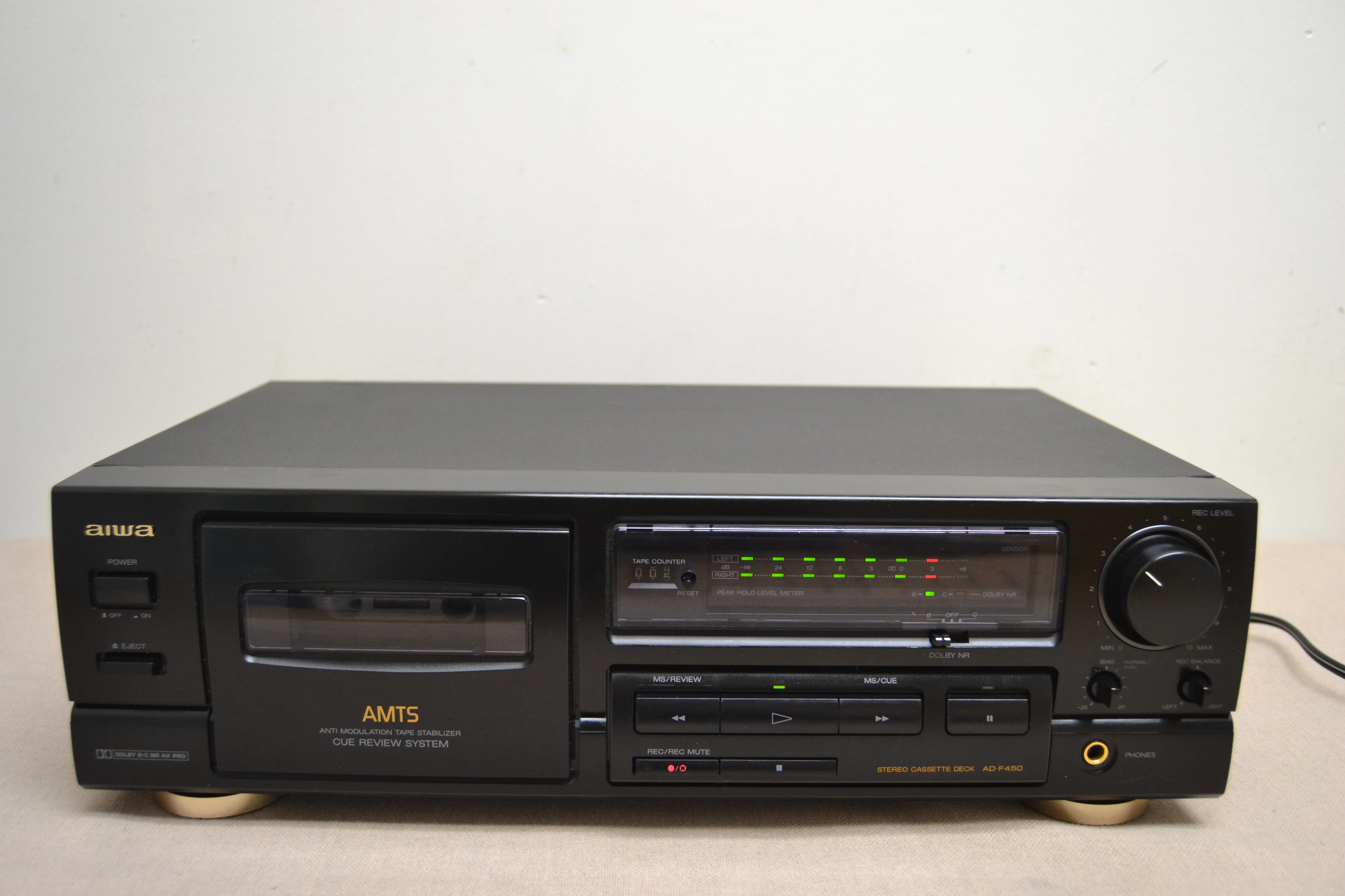 Aiwa AD-F450 Single Cassette Deck * Fully Services * New Belts * Remote Controllable - Image 12