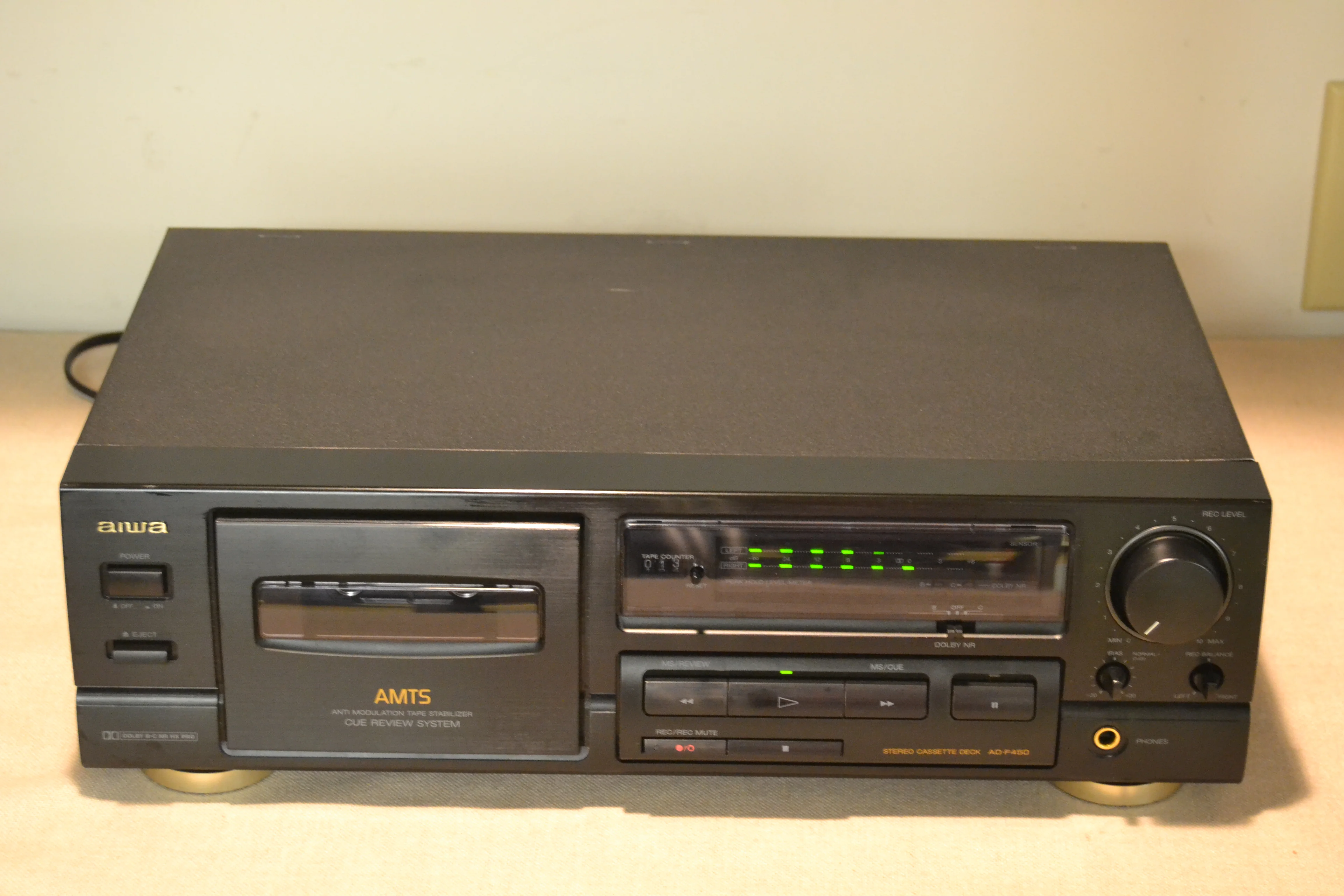 Aiwa AD-F450 Single Cassette Deck * Fully Services * New Belts * Remote Controllable - Image 5