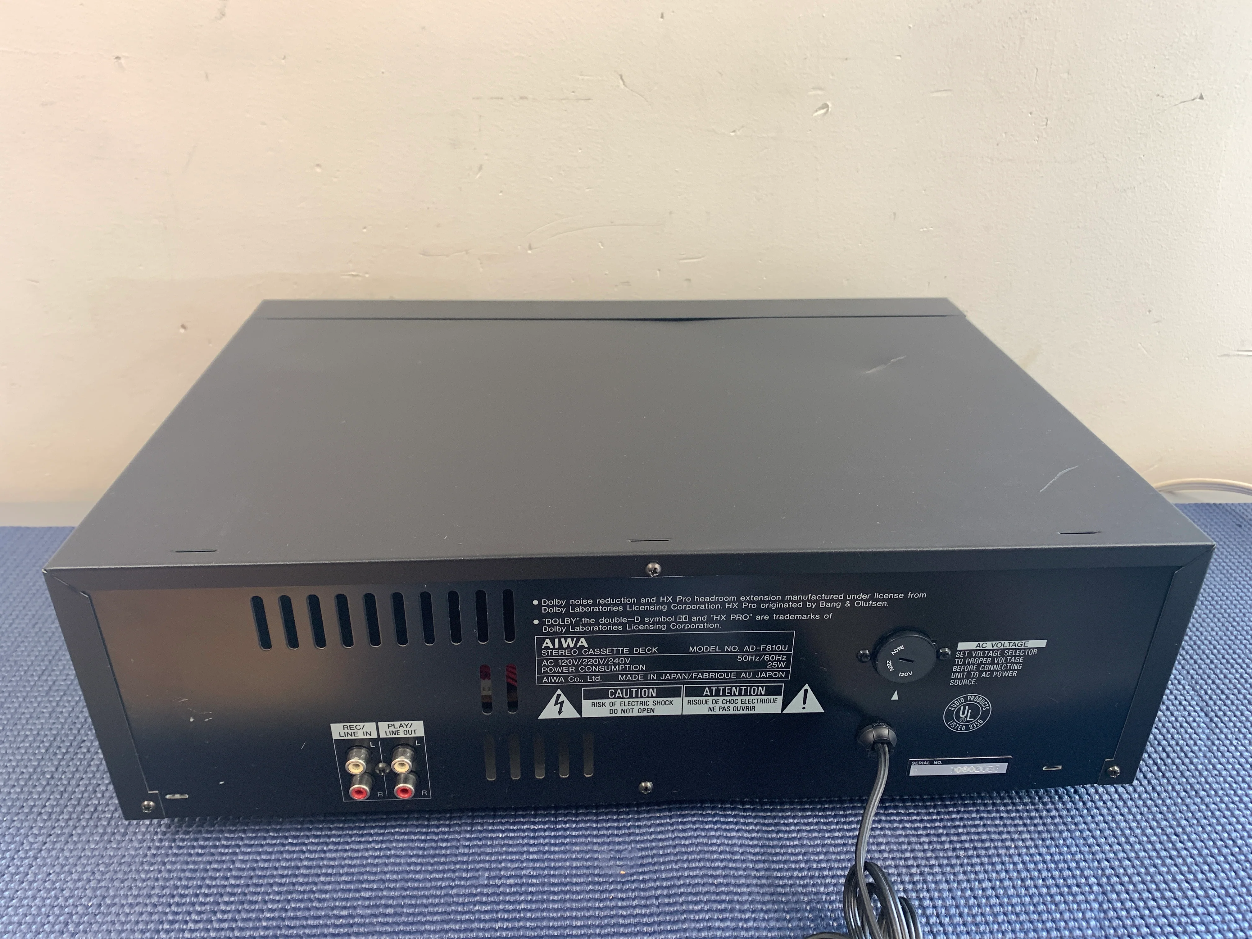 Aiwa AD-F810 Single Cassette Deck with Remote Control * 3 Heads - Image 14